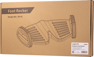 Mbajtëse këmbësh LogiLink Footrest Foot Rocker, ergonomike, e zezë