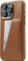 Mbulesë telefoni Mujjo Full Leather Wallet për iPhone 15 Pro Max, me MagSafe, lëkurë kafe e errët