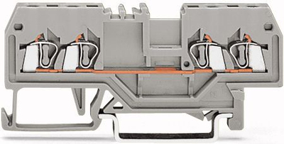Bllok terminal WAGO 279-831, 4 përçues, AWG 28-16, gri