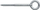 Vidë unazore Fischer GS 12 x 90, çelik i galvanizuar, set 25 copë, argjendtë