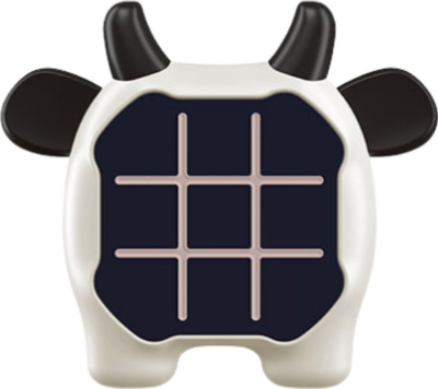 Loja elektronike LEAN Toys Tic-Tac-Toe Memory Cow, 3 në 1, lopë, bardh e zez