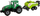 Traktor lodër Leantoys Green Drive, me rimorkio, me mekanizëm fërkimi, i gjelbër