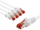 Kabllo rrjeti Goobay CAT 6 S/FTP, RJ45, 2 m, e bardhë, set 5 copë