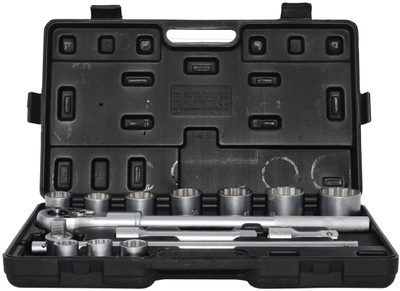 Set çelësash tub AWTools, 12 kënde, 3/4", 21 copë