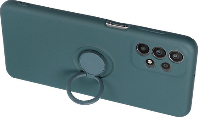 Kllëf telefoni Forcell Silicone Ring për Samsung Galaxy A23 5G, me unazë mbajtëse, silikon, jeshile