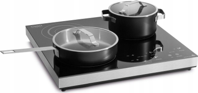 Plitë me induksion Caso Master P3 Plus 2151, 3500W, xham qeramik, e zezë