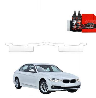 Folie mbrojtëse për pragje GrizzGlass BodyShield, BMW 3 F30 Sedan LCI 2015-2018, transparente