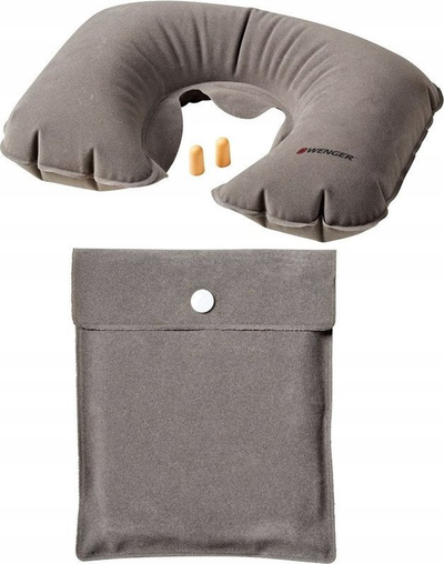 Jastëk udhëtimi Wenger SwissGear 611884, shkumë memory, ergonomik, gri