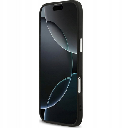 Kapak telefoni Guess Hardcase Big 4G Logo Classic, për iPhone 17 Air, lëkurë eco, i zi
