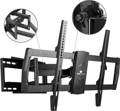 Mbajtëse muri rrotulluese për TV KingMount, 32"-80", 45 kg, e zezë