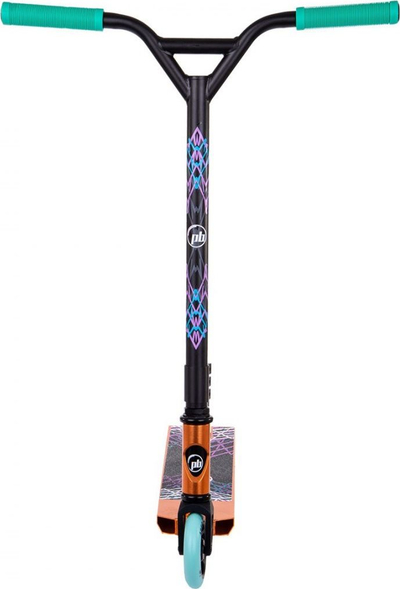 Тротинет фристайл PB Crystal, тркала 110mm, лежишта ABEC 7, златна металик