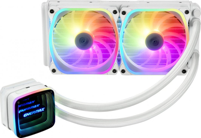 Ftohës uji për CPU Enermax AquaFusion ADV 240, 240mm, RGB, i bardhë