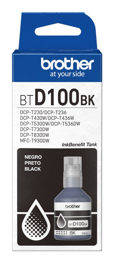Bojë origjinale printeri Brother BT-D100 BTD100BK, e zezë