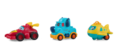 Set lodrash MOMKI, 3 vetura me inercion, modele të ndryshme, shumëngjyrëshe