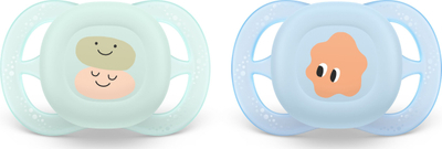 Qetësues për bebe Philips Avent UltraSoft, 0–2 muaj, set 2 copë