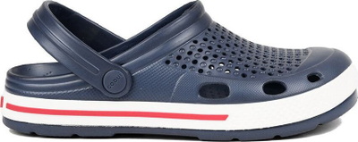 Klompa për goca Coqui Lindo W 6413-100-2132, material CoquiAir, me rrip te thembra, blu e errët