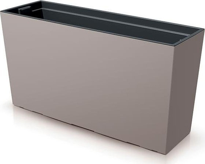 Vazo drejtkëndore Prosperplast URBI CASE M, 77cm, me insert, antracit