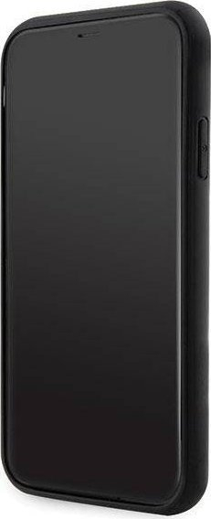 Këllëf telefoni Karl Lagerfeld KLHCN61G2CPK për iPhone 11 XR, Glitter Choupette Patch, i zi