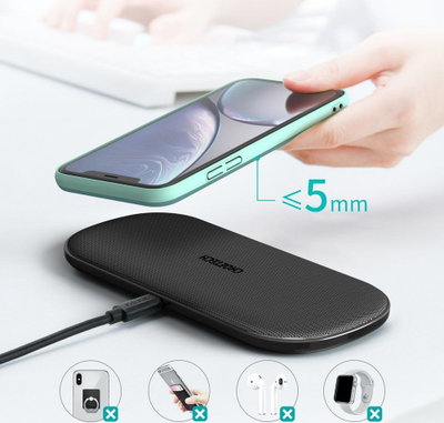 Karikues wireless Choetech Dual, 2 pajisje, Qi, i zi