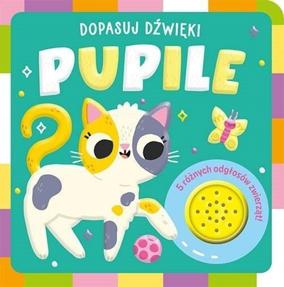 Libër me zë për kalamaj “Match the Sounds Pets”, 5 tinguj, karton, shumëngjyrësh