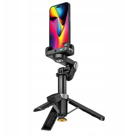 Gimbal për telefon Hohem M3 Pro Mini, tripod dhe selfie stick, Bluetooth, i zi