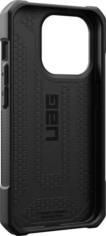 Kllëf telefoni UAG Monarch për iPhone 15 Pro, mbrojtje e fortë, dizajn karbon fiber, blu me të zezë