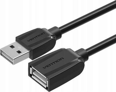 Kabllo zgjatëse USB Vention USB 2.0, 1m, e zezë