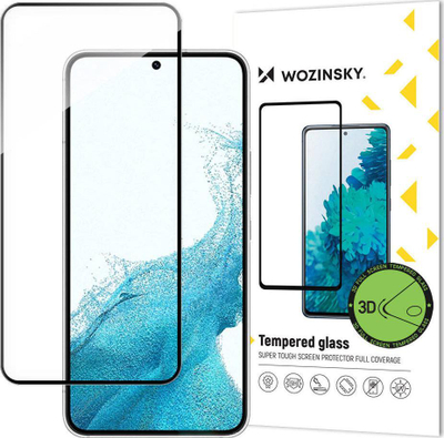 Xham mbrojtës Wozinsky 3D Edge Nano Flexi Glass për Samsung Galaxy S22, mbulim i plotë i ekranit, transparent