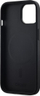 Mbrojtëse telefoni Guess për iPhone 13 14 15, 6.1", hardcase lëkurë me MagSafe, e zezë