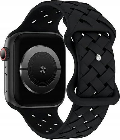 Rrip dore për Apple Watch Silicone Woven, 38/40/41 mm, i kthyeshëm, me shumë ngjyra