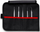 Set pincetash precize Knipex, 5 copë, për elektronikë SMD ESD, me këllëf i zi