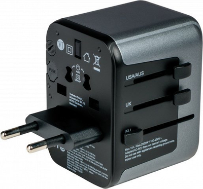 Adaptor udhëtimi Verbatim UTA-03, universal, për shumë vende, i bardhë