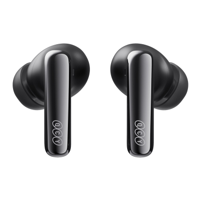 Kufje wireless QCY MeloBuds N70, Adaptive ANC, Bluetooth, të zeza