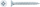 Vida dërrase Tassello CHIPBOARD SCREW 3.5x30, set 50 copë, e bardhë