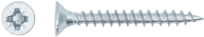 Vida dërrase Tassello CHIPBOARD SCREW 3.5x30, set 50 copë, e bardhë