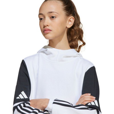 Дуксер со капуљача Adidas Squadra 25 Sweat Hoody Jr JD4807, памук, за деца, црна