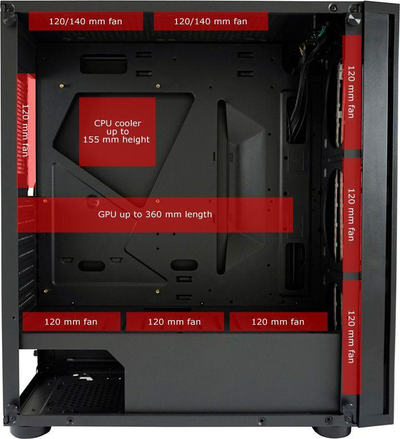Kasë LC-Power Gaming 800B Interlayer X, Midi Tower