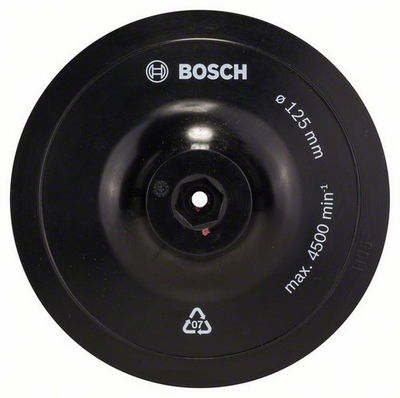 Disk bluarës Bosch 1609200154, 125mm, hook and loop, i zi