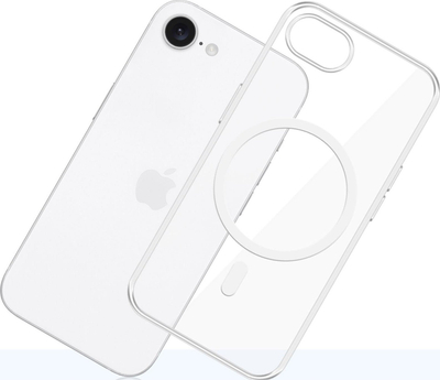 Çantë telefoni 3MK Clear MagCase për Apple iPhone 16E, MagSafe, transparente