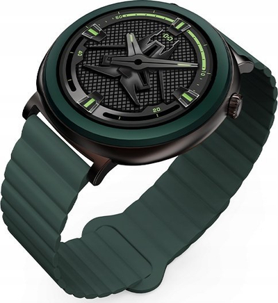 Smartwatch HiFuture Aurora HSSW11DG, ekran 1.43\" AMOLED, IP68, jeshile