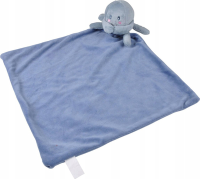 Lodër pelushi doudou Zolux Baby Douceur, oktapod, 13 cm, blu