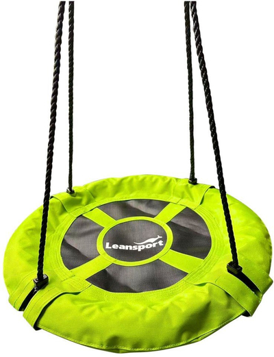Shiuese kopshti Garden Swing Stork Nest, Ø60cm, për kalamaj, jeshile