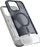 Kuti mbrojtëse Spigen Classic C1 Mag MagSafe për iPhone 15 Pro Max, gjysmë e tejdukshme, grafit