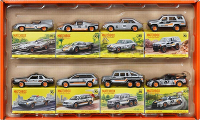 Set makina lodër Matchbox 70 vjetori, 8 copë die-cast, shkallë 1:64, shumëngjyrësh