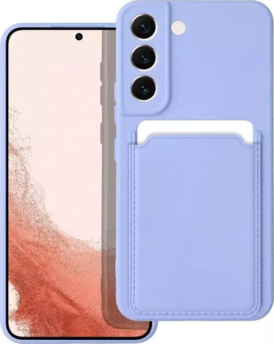 Калјоф за телефон Forcell за Samsung Galaxy A53 5G, мек силикон, со џеб за картички, виолетов