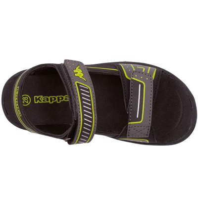 Sandale për kalamaj Kappa Paxos 260864K 1133, me Velcro, të zeza