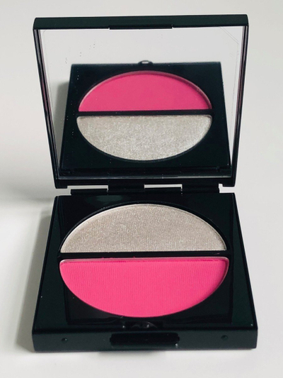 Hije sysh MAC Fortune Duo, paletë pluhur, 2.5 g, Platinum Shadow Lotus Pink