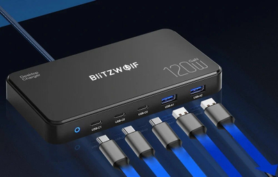 Stacion karikimi BlitzWolf BW-i100, 5 në 1, 120W, i zi