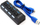 Hub USB 3.0 4 porte, aktiv, me çelësa individualë, i zi