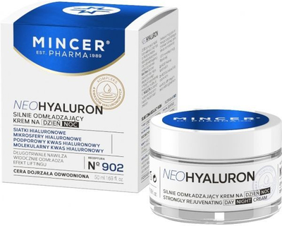 Krem dite dhe nate për fytyrë Mincer Pharma NeoHyaluron No.902 për femra, 50ml